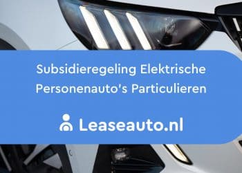 Subsidieregeling elektrische personenauto’s particulieren