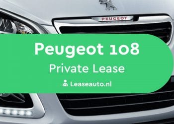 Peugeot 108 private lease