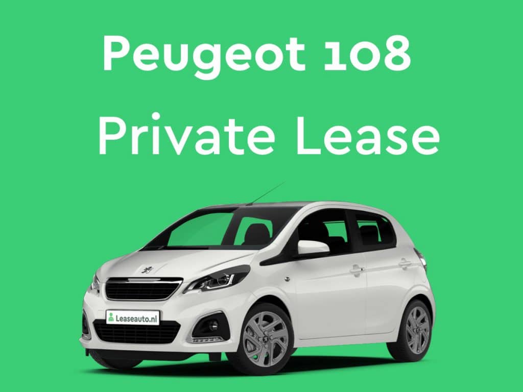 peugeot 108 Private Lease