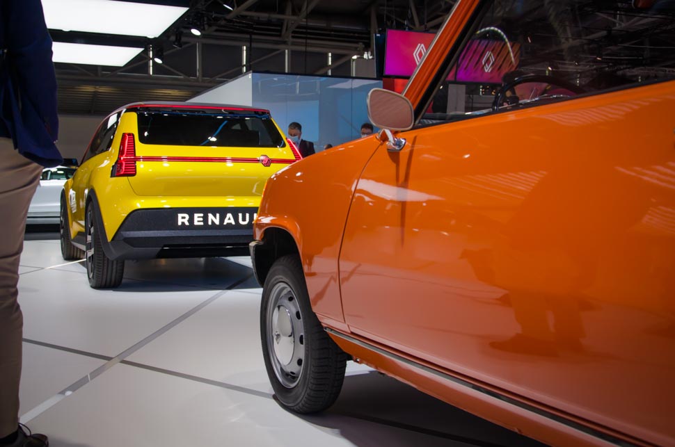 Nieuwe en oude Renault 5